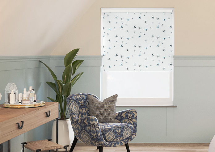 Bumble Bees, Fluorescent - Twist&Fit Roller Blind - Image 3